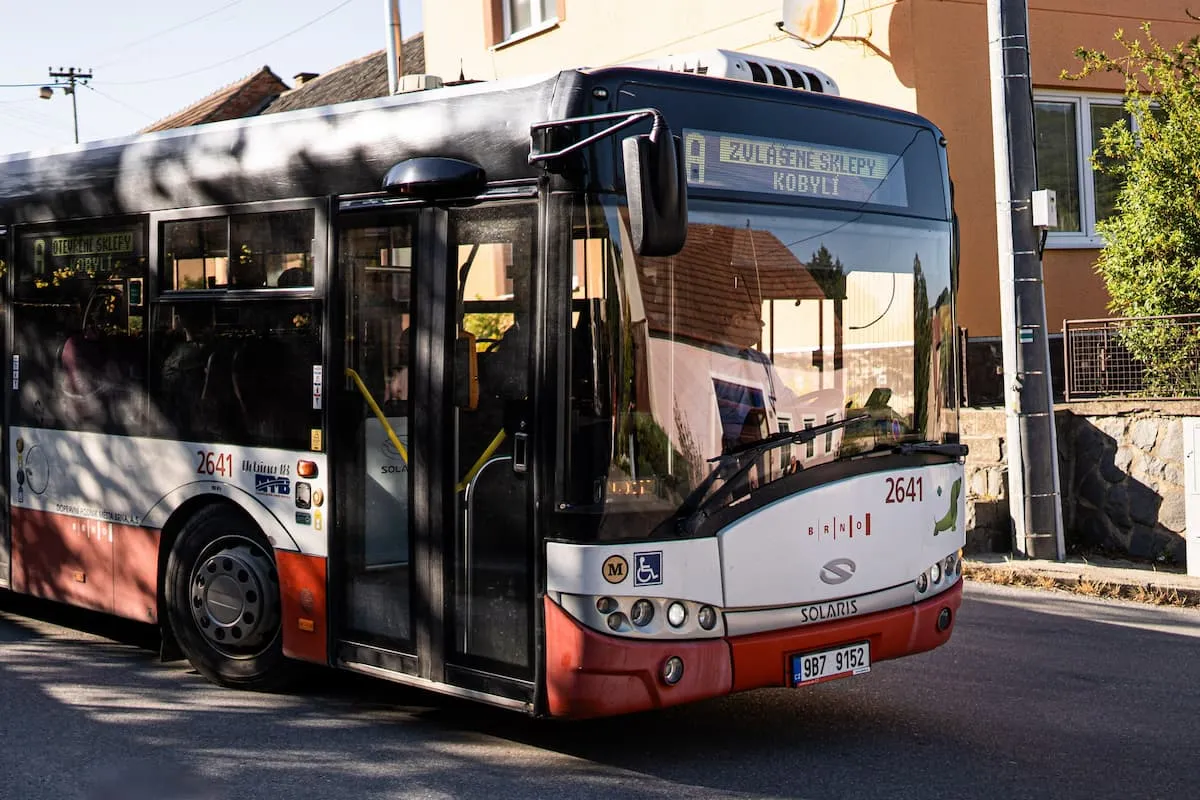 interiér autobusu
